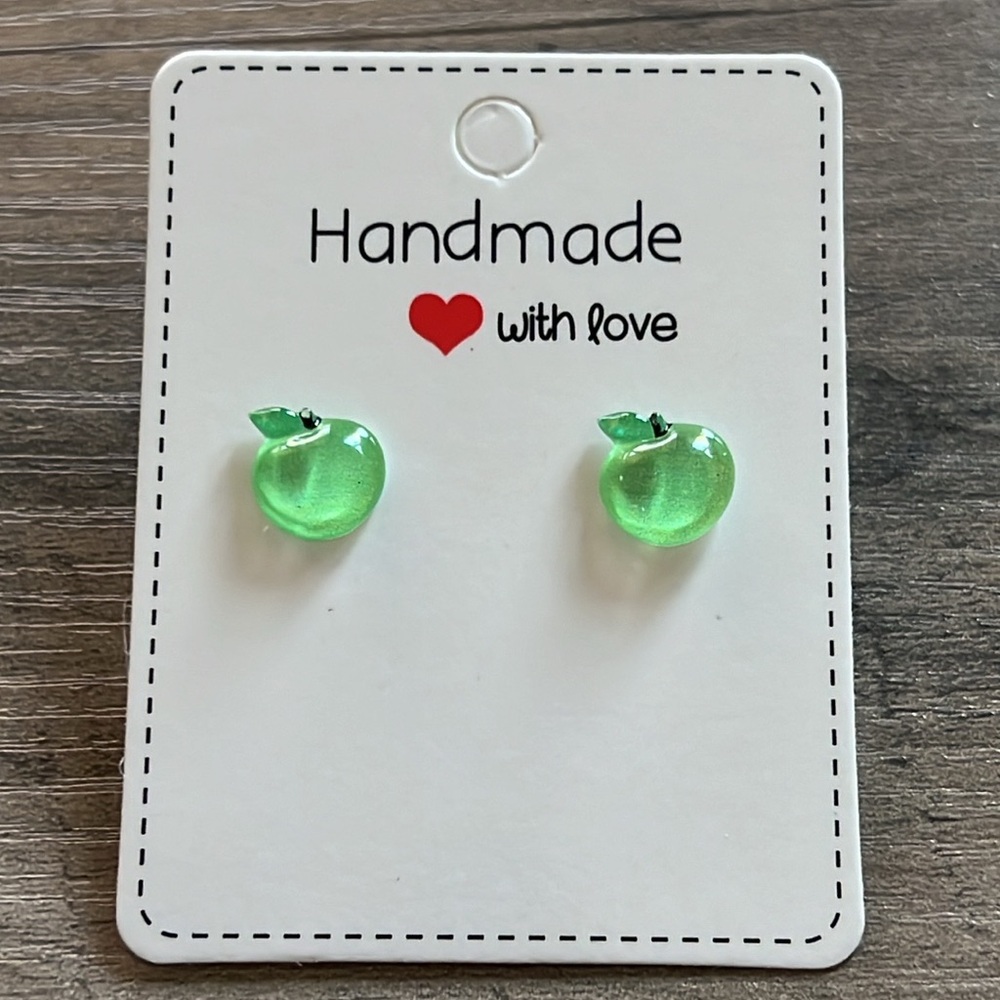 Handmade Apple earrings